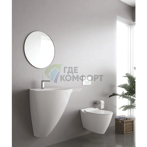 Подвесной унитаз-биде Bien Mineral безободковый - фото 2