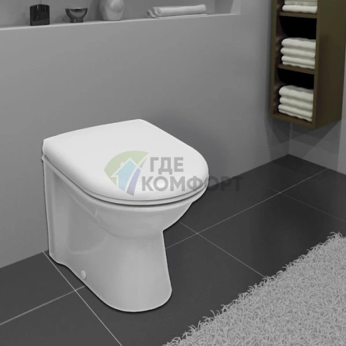 Унитаз приставной Serel Orkide 6811 с системой микролифта - фото 2