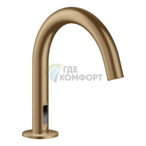 Электронный смеситель для раковины AX Uno в цвете шлифованная бронза (38010140) - фото 1