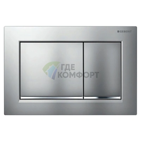 Кнопка смыва Geberit Omega 30: выбор отделки хром, матовый хром или глянцевый хром (115.080.KN.1) - фото 1