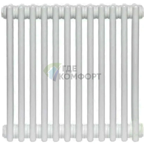 Трубчатый стальной радиатор Zehnder Charleston Z-2056/12 секций с боковым подключением N12 3/4 RAL 9016 - фото 1