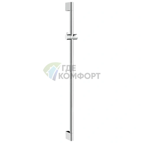 Душевая штанга HG UnicaCroma 90 см с держателем для ручного душа, хром (26506000) - фото 1
