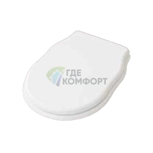 Сиденье для унитаза Artceram HERMITAGE белое с микролифтом и бронзовыми шарнирами (HEA005 01 72) - фото 1