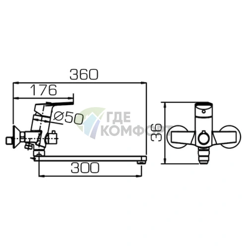 Смеситель Bravat Line F65299C-1L: универсальный, элегантный, долговечный - фото 3