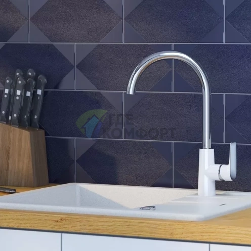 Смеситель Iddis Cloud для кухни с выдвижным изливом - фото 2