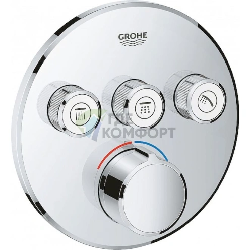 Смеситель для ванны с душем Grohe Grohtherm SmartControl - фото 1