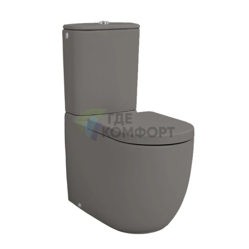 Унитаз-моноблок Artceram FILE 2.0 37x67 см с универсальным сливом (цвет Grigio Oliva) (FLV003 15 00 go) - фото 1