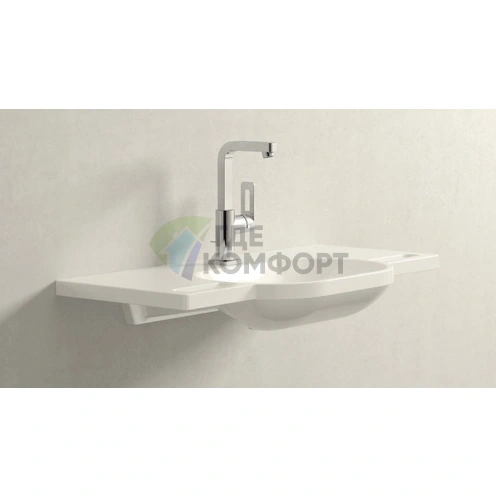 Стильный настенный смеситель Grohe Quadra 23297000 для раковины - фото 5