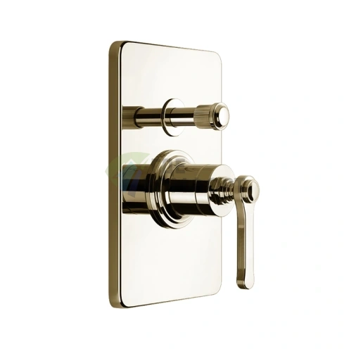 GESSI VENTI20: Однорычажный встраиваемый смеситель с переключателем (цвет Brass PVD) (65079#710) - фото 1