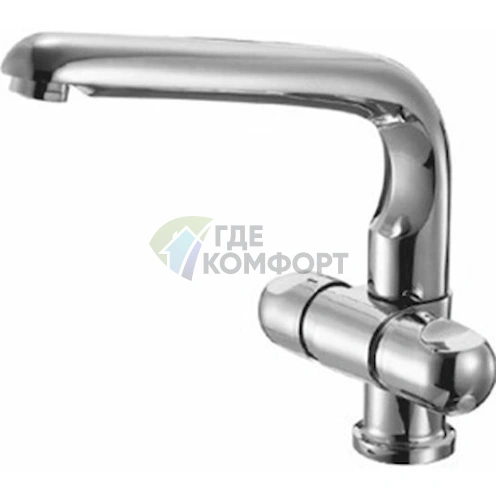 Смеситель Zorg ZR 600 U — хромированный для раковины кухни и ванной - фото 1