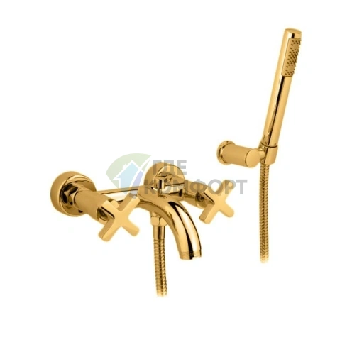 Смеситель для ванны Nicolazzi Monte Croce с душем, золото (2202GO27) - фото 1