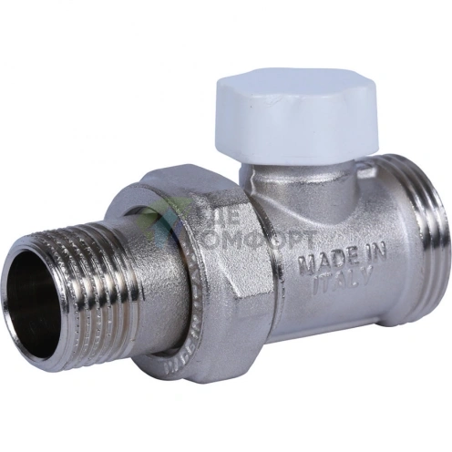 Клапан запорно-балансировочный 1/2х3/4ЕК, прямой Stout - фото 4