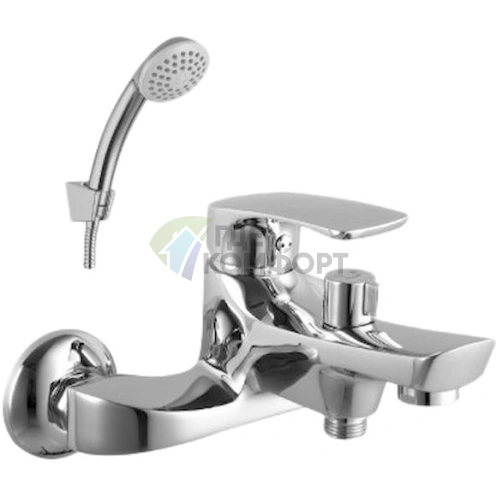 Стильный смеситель Lemark Plus Shape LM1712C для ванны с душем фото 1