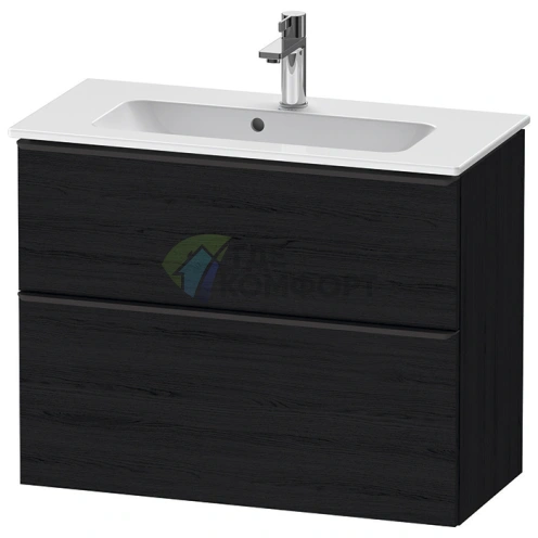 Подвесная тумбочка Duravit D-Neo Compact 810x372x625 мм, 1 ящик, Black Oak (DE436901616) - фото 1