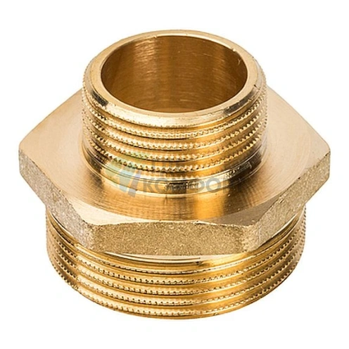 Ниппель STOUT НН переходной 1 1/2 х 1 латунный - фото 1