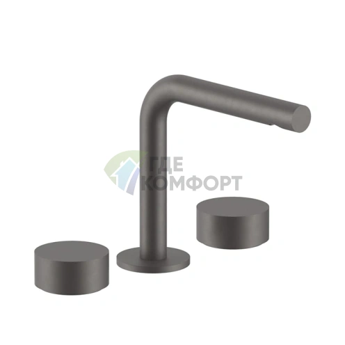 Смеситель для раковины Fantini AF/21 с изливом 155 мм в цвете Matt Gun Metal (27 P5 A204WF) - фото 1