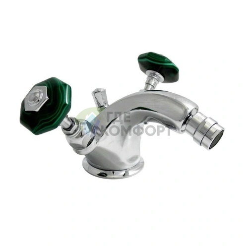 Смеситель для биде Nicolazzi Teide Chic с донным клапаном и двумя ручками (1934CR15C) - фото 1