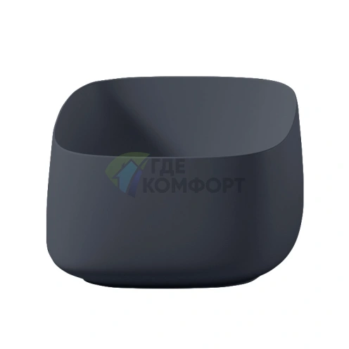 Раковина Artceram Cognac 43x43 см накладная без отверстия цвет notte (черный) (COL006 36 00) - фото 1