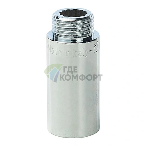 Удлинитель STOUT латунный 1/2 x 50 хромированный - фото 1
