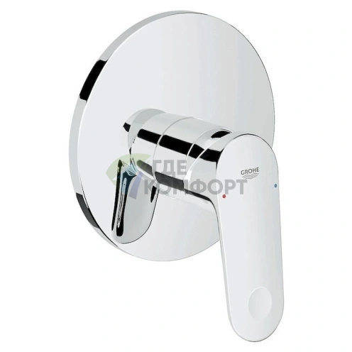 Смеситель для душа Grohe Europlus II термостатический (19537002) вертикальный - фото 1