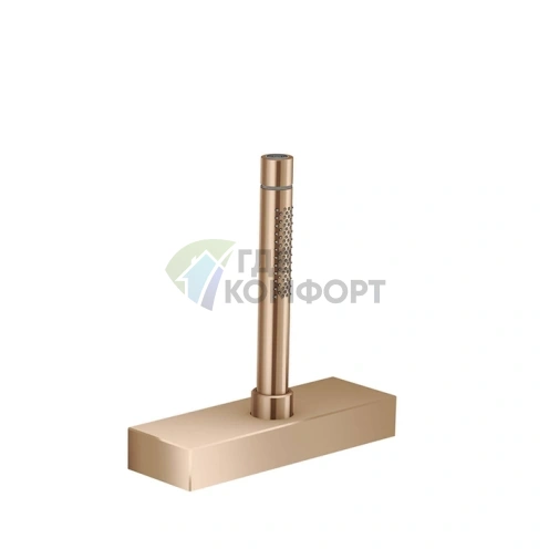 Душевой набор AX Edge с функцией 2jet для установки на край ванны в цвете полированное красное золото (46470300) - фото 1