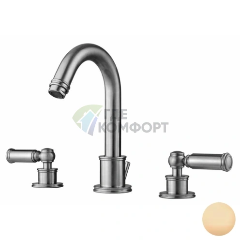 Смеситель для раковины Bossini Liberty с поворотным изливом в античной бронзе (Z001302.022) - фото 1