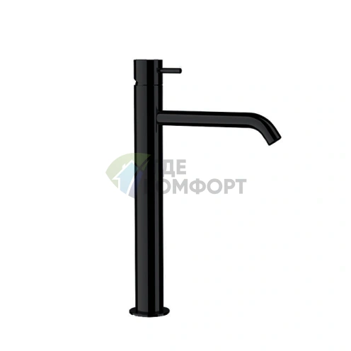 Смеситель Kerasan Nolita для раковины, черный матовый (922731 Nero matt) - фото 1