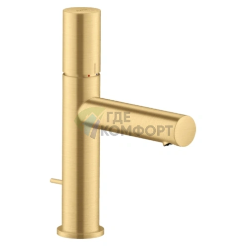 Стильный смеситель AX Uno для раковины 110 в шлифованном золоте из коллекции Zero (45001250) - фото 1