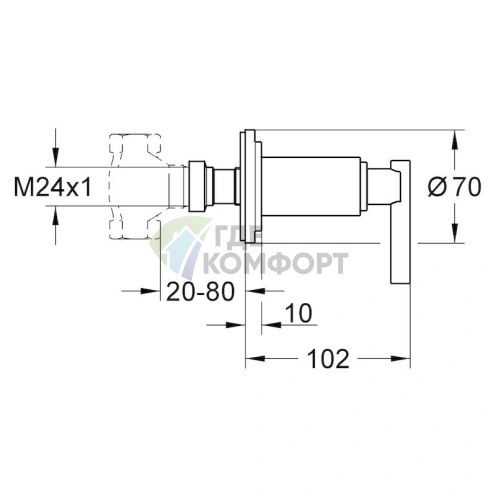 Вентиль Grohe Atrio 19088000 - фото 2