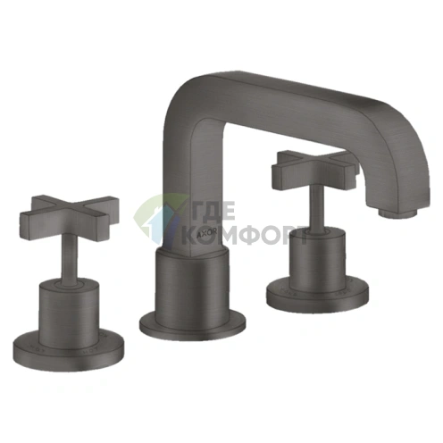 Смеситель для ванны AX Citterio накладной, шлифованный черный хром (39436340) - фото 1