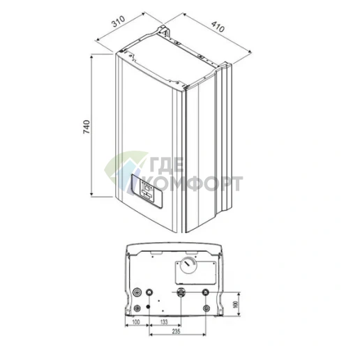 Электрический котел Protherm Скат (RAY) 12 КE/14 настенный одноконтурный - фото 4