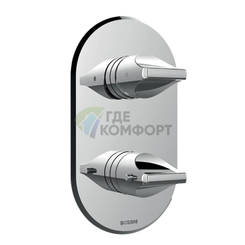 Термостатический смеситель для душа BOSSINI APICE с переключателем на 2-5 положений, хром (Z00500.030) - фото 1