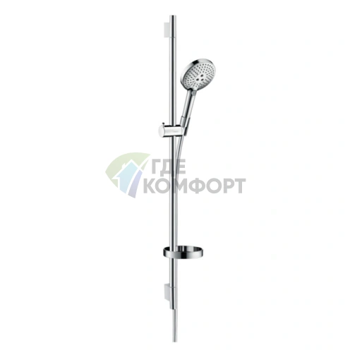 Душевой набор HG Raindance Select S: 3 режима, EcoSmart, хром (26633000) - фото 1