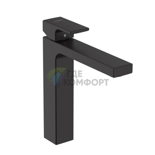Смеситель для раковины Hansgrohe Vernis Shape матовый черный (71591670) - фото 1