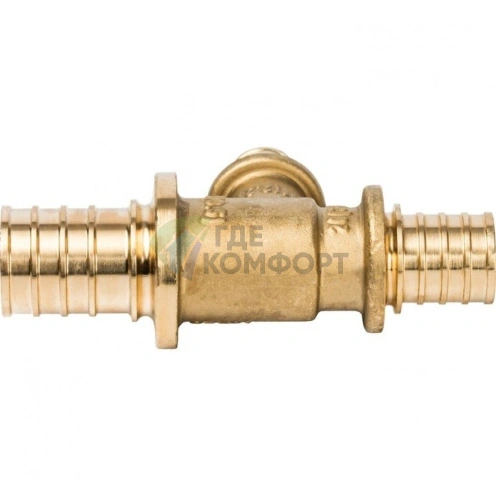 Stout Тройник переходной 25x16x20 для труб из сшитого полиэтилена аксиальный - фото 12