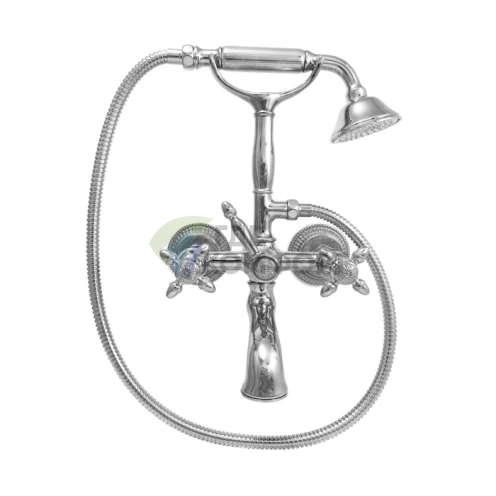 Настенный смеситель для ванны с душем Nicolazzi Impero на 2 отверстия, хром (1201CR36) - фото 1