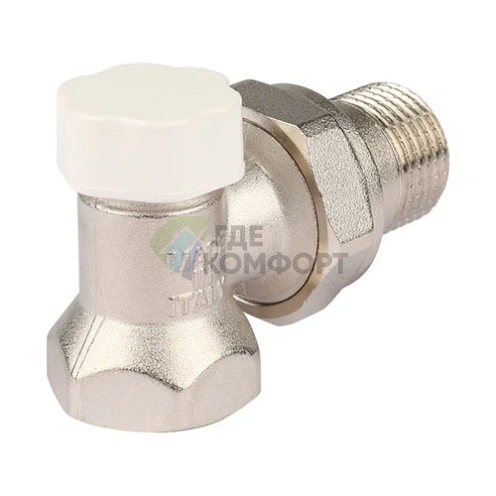 Клапан запорно-балансировочный угловой 3/4 SVL SVL 1156 000020 Италия - фото 1