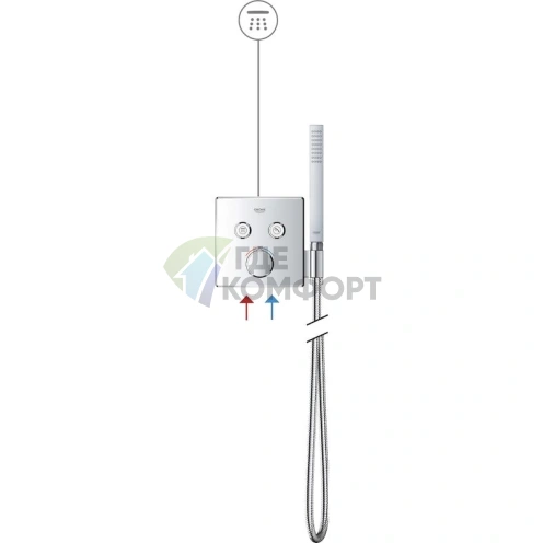Термостат Grohe Grohtherm SmartControl 29125000 для ванны с интеллектуальным управлением - фото 8