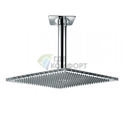 Верхний душ BOSSINI DREAM-CUBE 400x400 мм, 1 режим, с вертикальным держателем 300x36 мм, хром (H35363.030) - фото 1