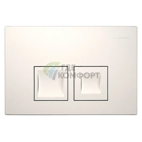 Кнопка смыва для скрытого монтажа Geberit Delta 50, белая - фото 1