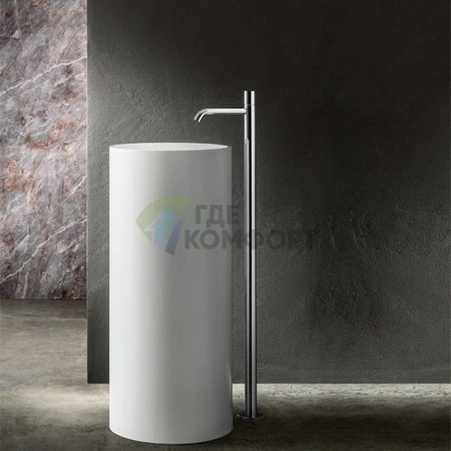 Напольный смеситель Fantini Nostromo для раковины, хром (50 02 E936B) - фото 1