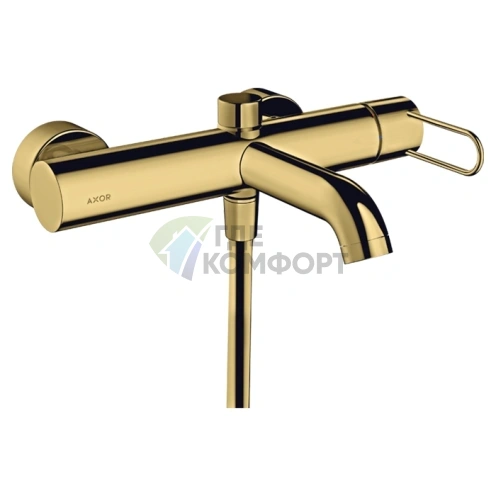Смеситель для ванны AX Uno настенный, полированное золото (38421990) - фото 1