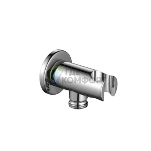 Шланговое соединение Fantini Milano 1/2 с держателем душа (матовая оружейная сталь) (91 P5 9323) - фото 1