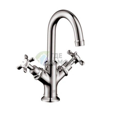 Смеситель для раковины AX Montreux — 160 мм, 1 отверстие, хром (16505000) - фото 1