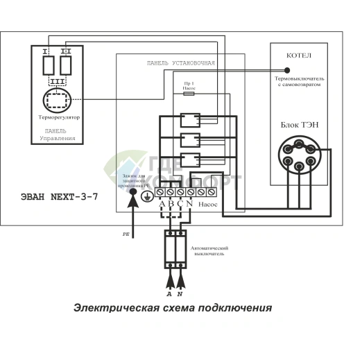 Электрический настенный одноконтурный котел Эван Next 7 220 - фото 4