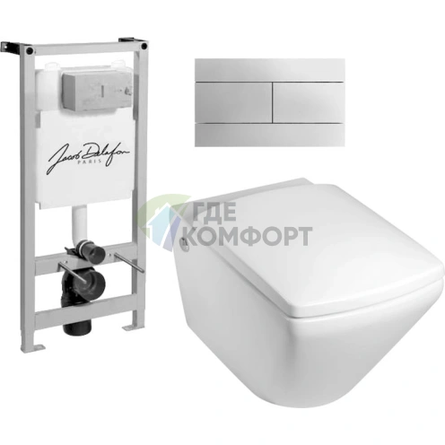 Комплект сантехники Jacob Delafon Escale E5504-NF-M11 для ванной комнаты - фото 1