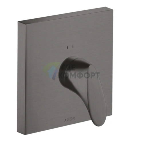 Стильный душевой смеситель AX Starck Organic в шлифованном черном хроме (12605340) - фото 1