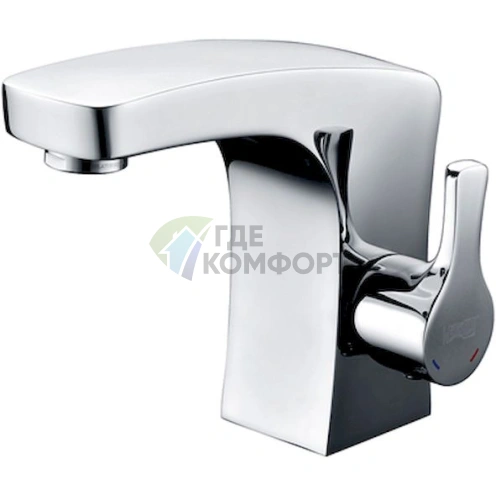 Смеситель Wasserkraft Berkel 4803 для раковины настенный с хромированным покрытием фото 1