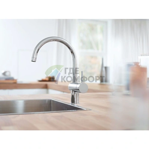 Смеситель для кухни Grohe Minta 32917DC0: Однорычажный с керамическим картриджем - фото 2