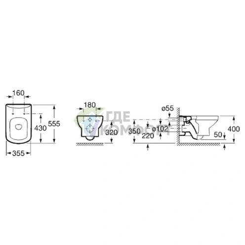 Комплект для скрытого монтажа Roca и Geberit «Всё включено» с шумоизоляцией - фото 10
